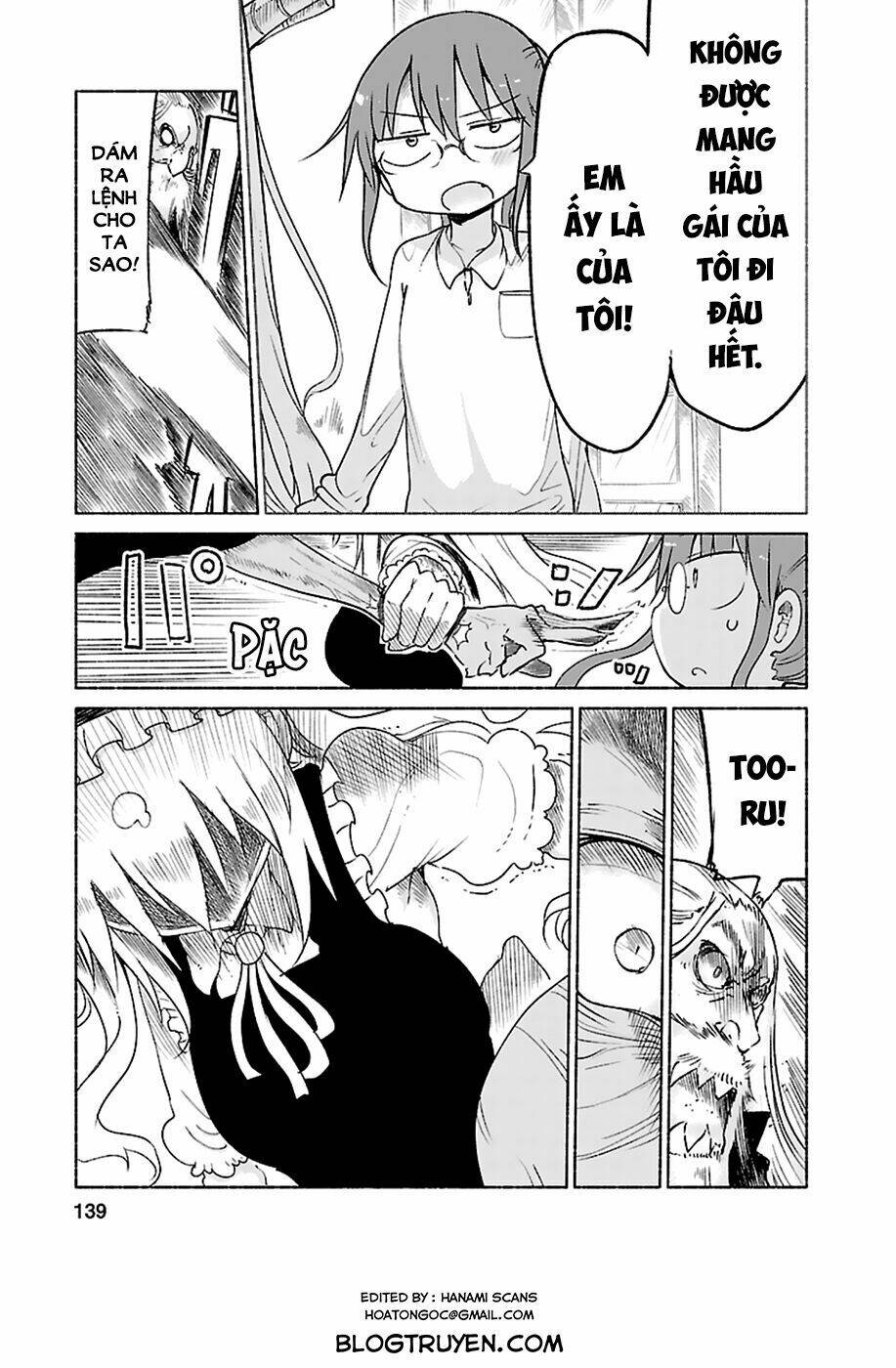 cuộc sống trả ơn của nàng rồng tohru! chapter 20: tooru và cha - Trang 2